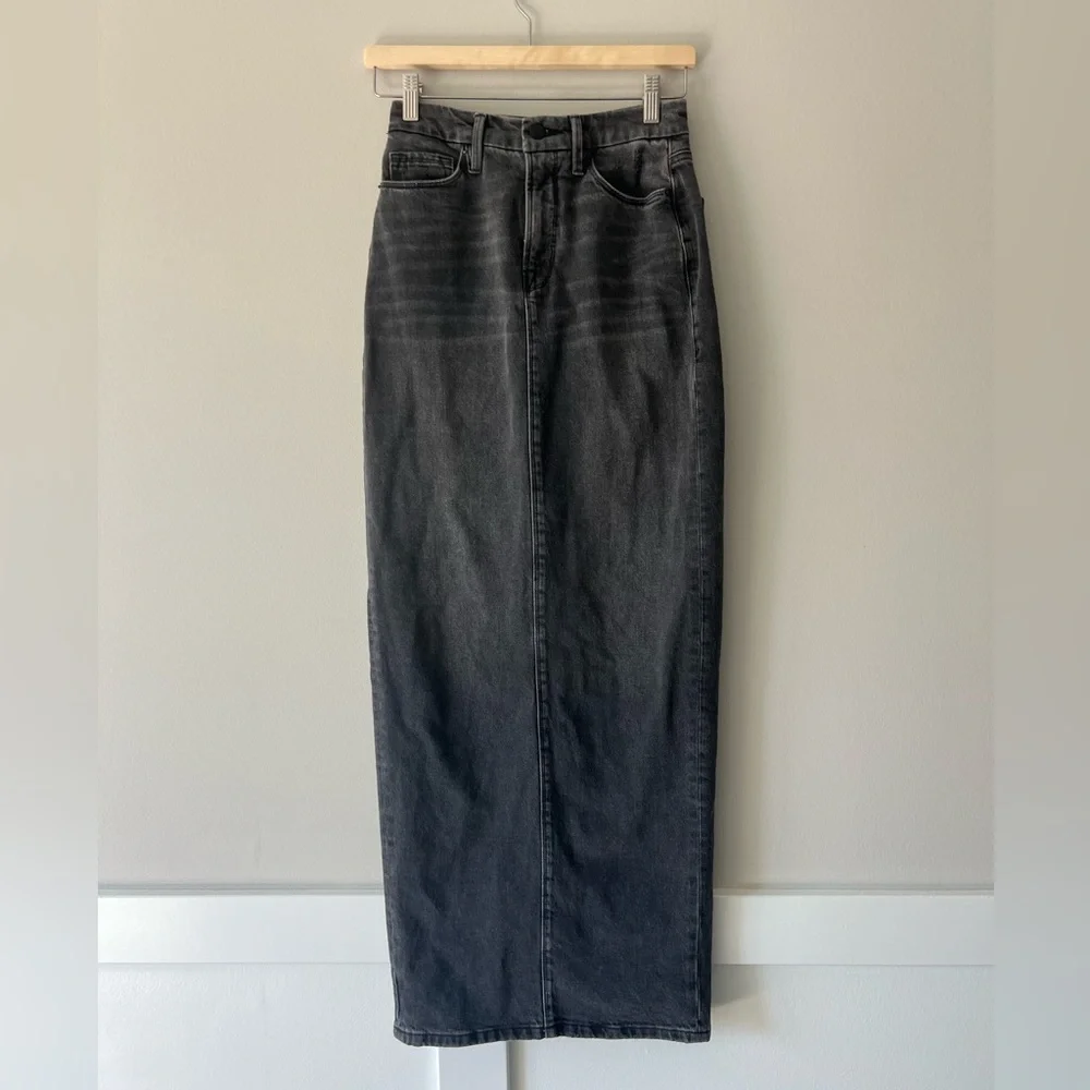 Good American Black Maxi Skirt - Picture 7 of 9